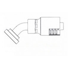 1" X 1" Code 61 45° Split Flange 